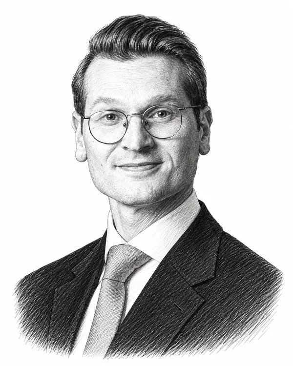 Zwart-wit getekend portret van Jaimi van Essen